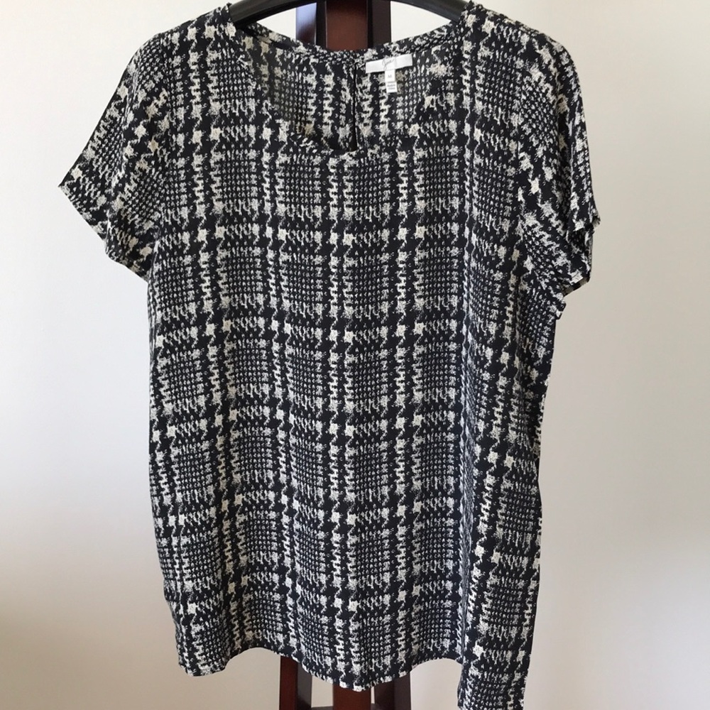 Joie Silk Short Sleeve Blouse